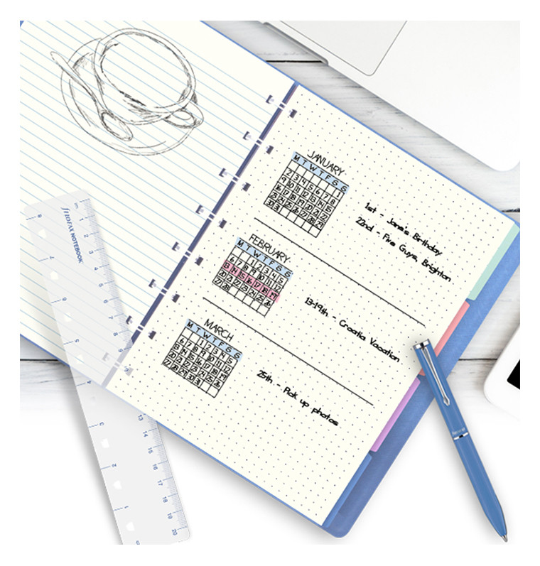 Pigment Bestrating Afkorting Filofax Refill voor Refillable Classic A5 Notebook Dotted Papier - De Groen  BV