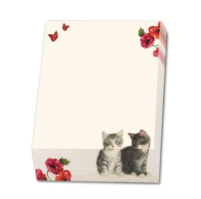 Bekking&Blitz Noteblock Franciens Kittens & Poppies, Francien van Westering
