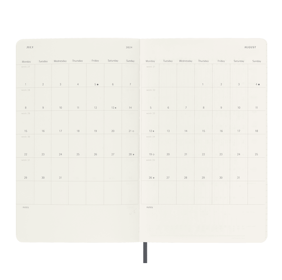 Moleskine Large Weekly Notebook Diary/Planner 18 maands 2023/2024