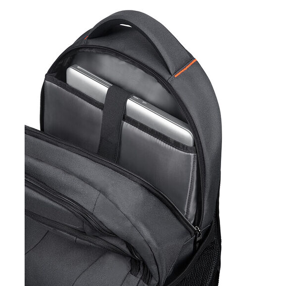 American Tourister At Work 15.6 laptop backpack black-orange 3