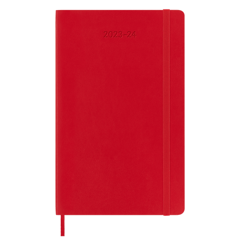 verlichten kleurstof deadline Moleskine Large Weekly Notebook Diary/Planner 18 maands 2023/2024 softcover  Scarlet Red - De Groen BV