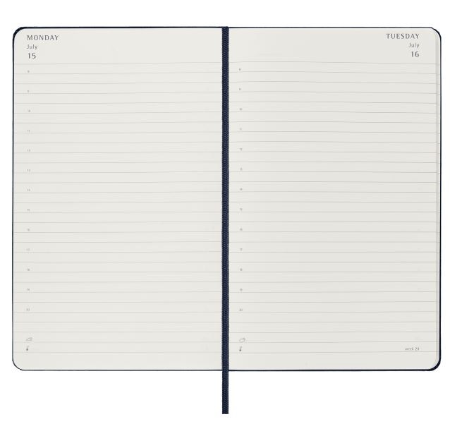 Moleskine Daily Diary / PLanner 2024 Hardcover Pocket Sapphire Blue