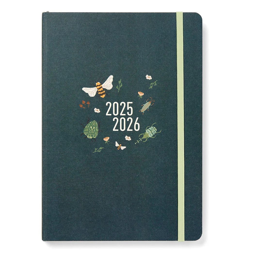 Letts of London 26-031906_A5 Bumblebee week to view 2025-2026 forest