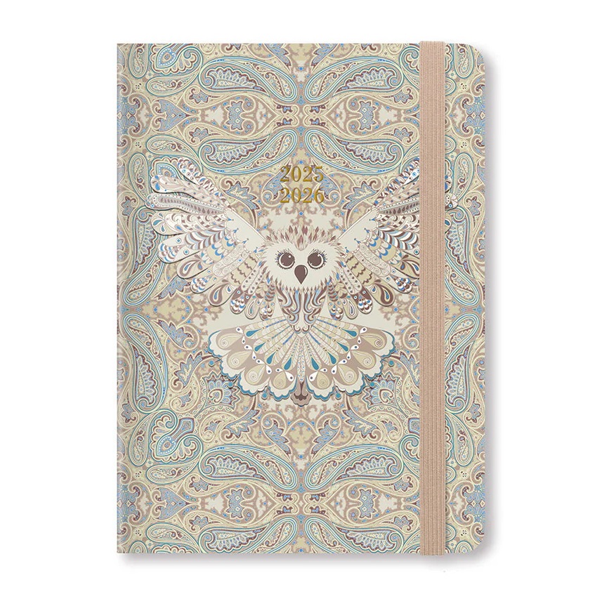 Letts of London Academic Agenda 2025-2026 Paisley Owl