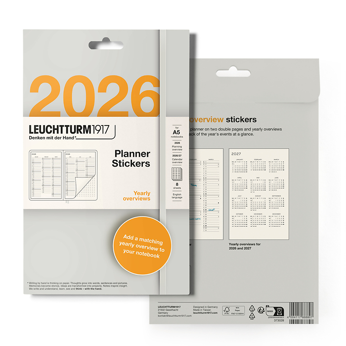 Leuchtturm1917 planner-stickers-2026-yearplanner-english