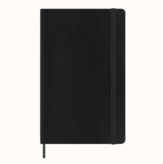 Moleskine Large weekly planner soft 2025-26 black