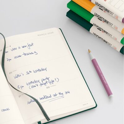 Leuchtturm1917 A5 Medium Weekly Planner (18 mnds) hardcover