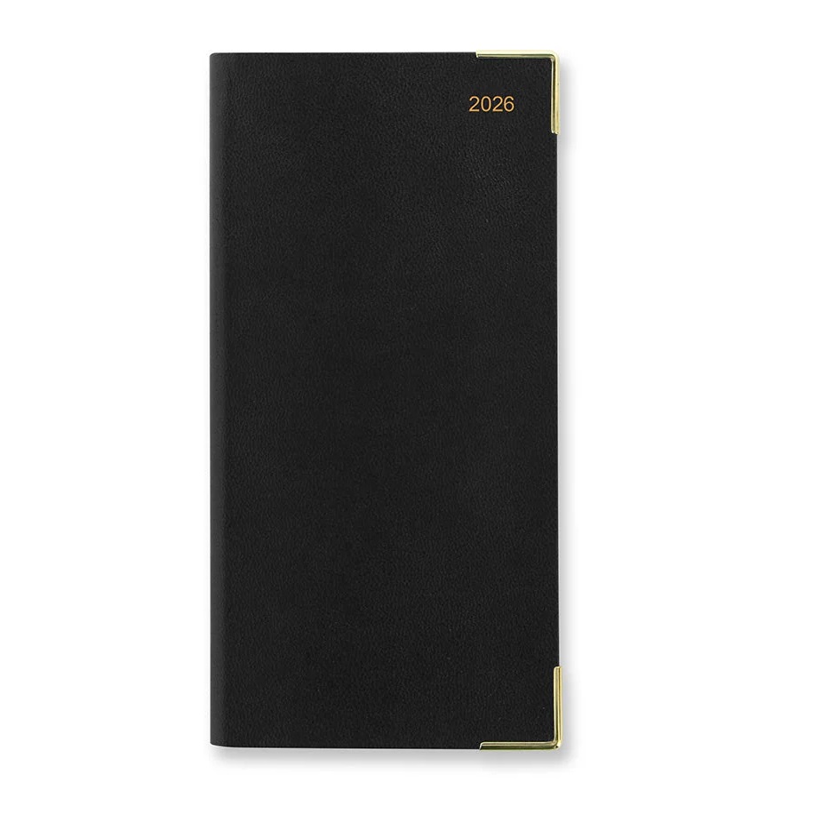 Letts of London Classic Slim 2026 WTV w.app. notes. planners eng black