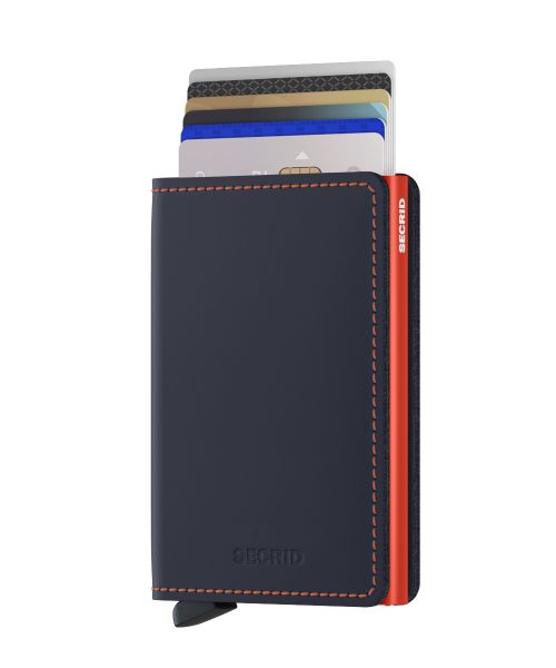 secrid_slimwallet_matte_night_blue_orange_front_cards