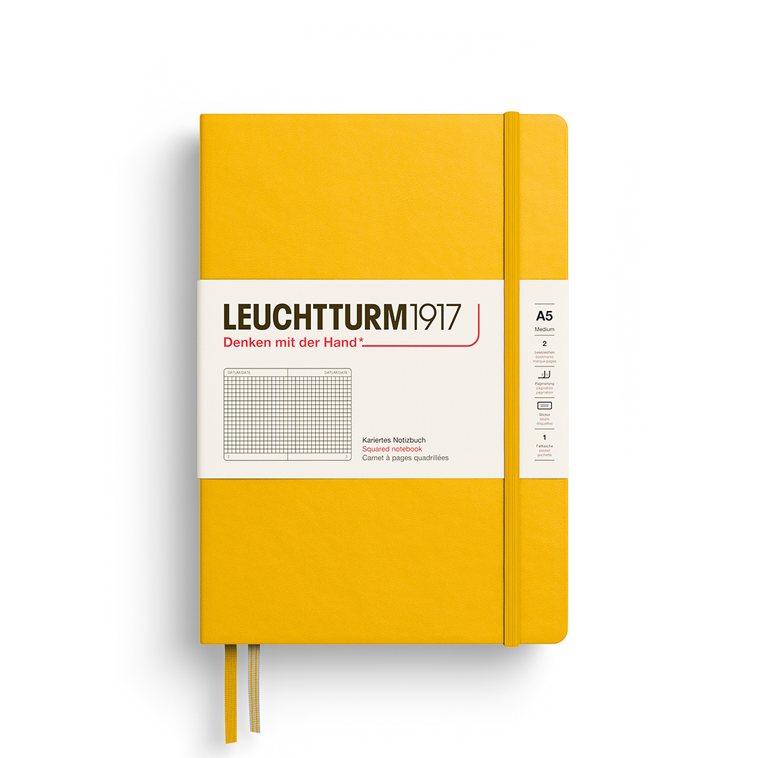 Leuchtturm1917 373988 medium-a5-hardcover-sunflower squared