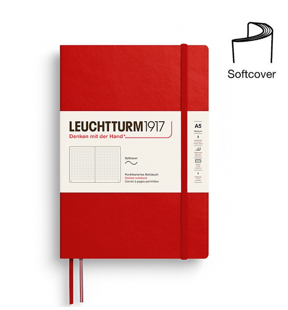 Leuchtturm1917-notebook-medium-a5-softcover-cherry-dotted