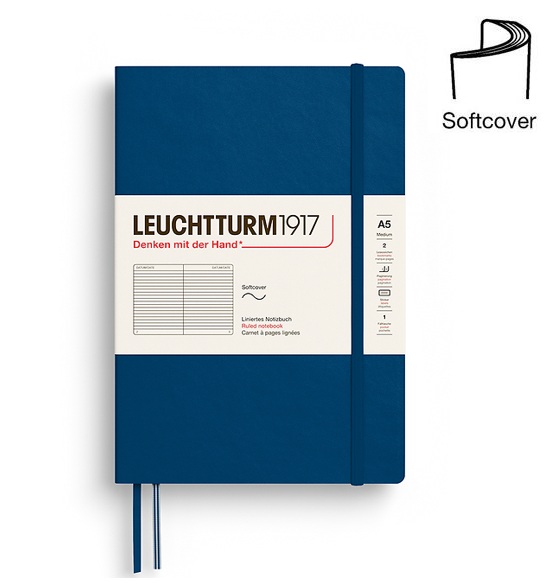 Leuchtturm1917-notebook-medium-a5-softcover-indigo ruled