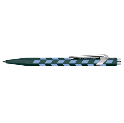 Caran d' Ache 849 mosaic spruce green balpen 2