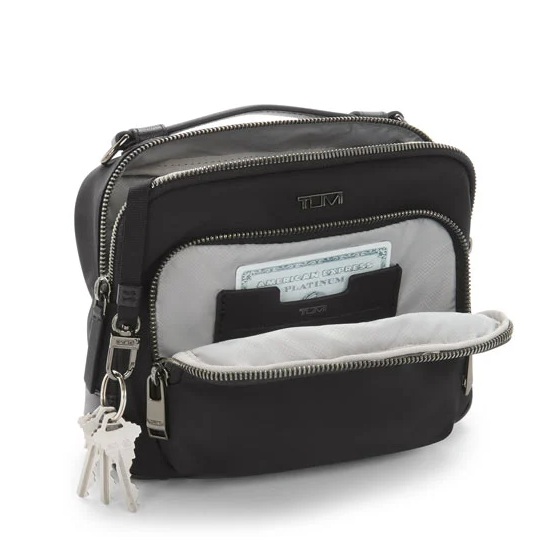Tumi Voyageur Teghan Crossbody Black-Gunmetal 2 Tumi Voyageur Teghan Crossbody Black-Gunmetal 2