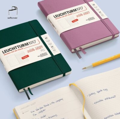 Leuchtturm1917 A5 Medium Weekly Planner & notebook (18 mnds) softcover