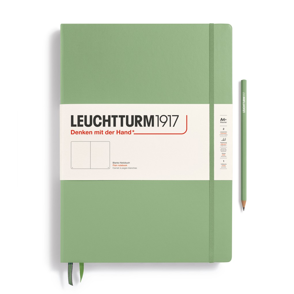 Leuchtturm1917-master-classic-a4-hardcover-sage-plain