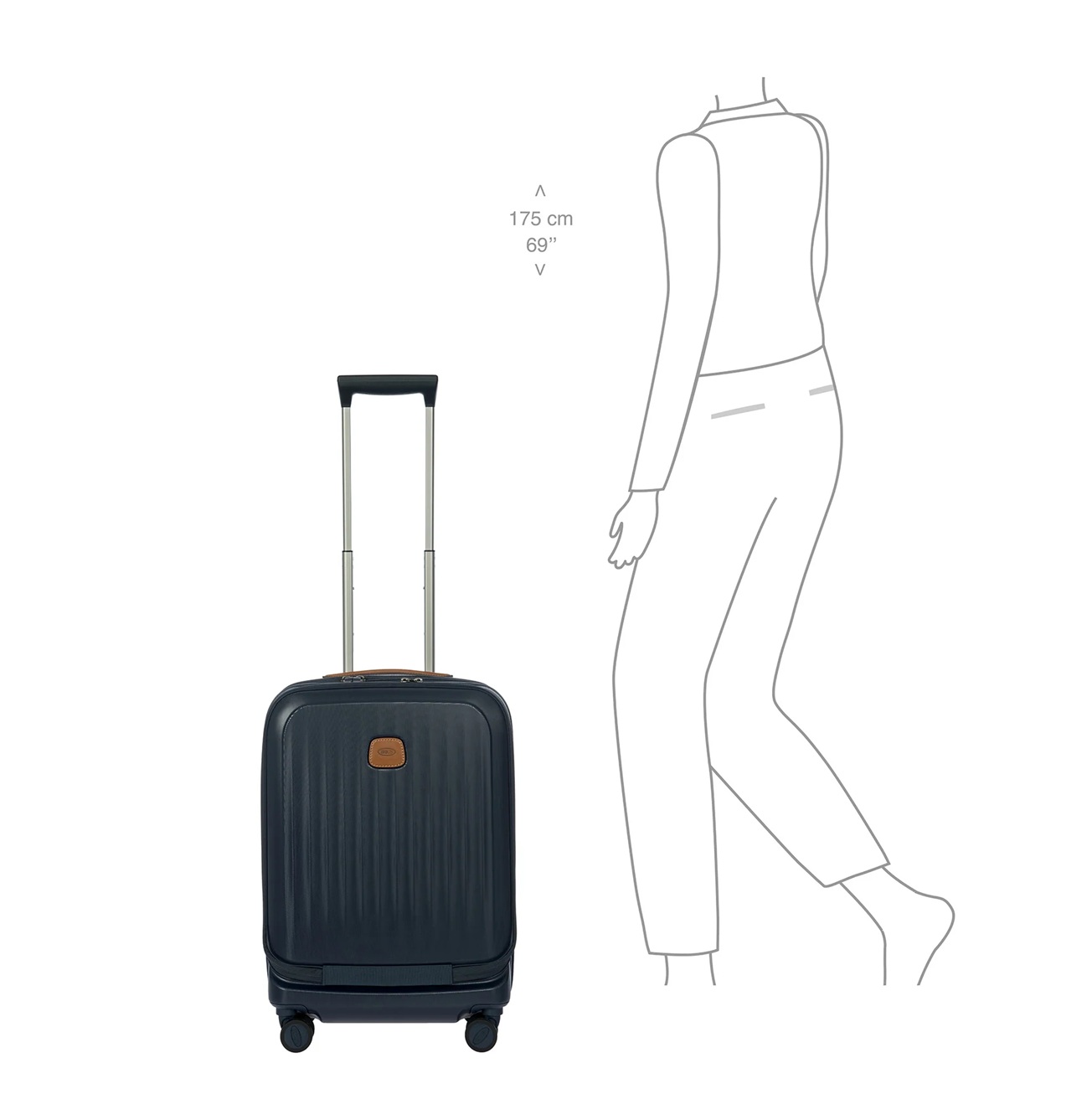 Bric's Taormina 55cm Exp. Pocket BAH08450.006 Blue 9