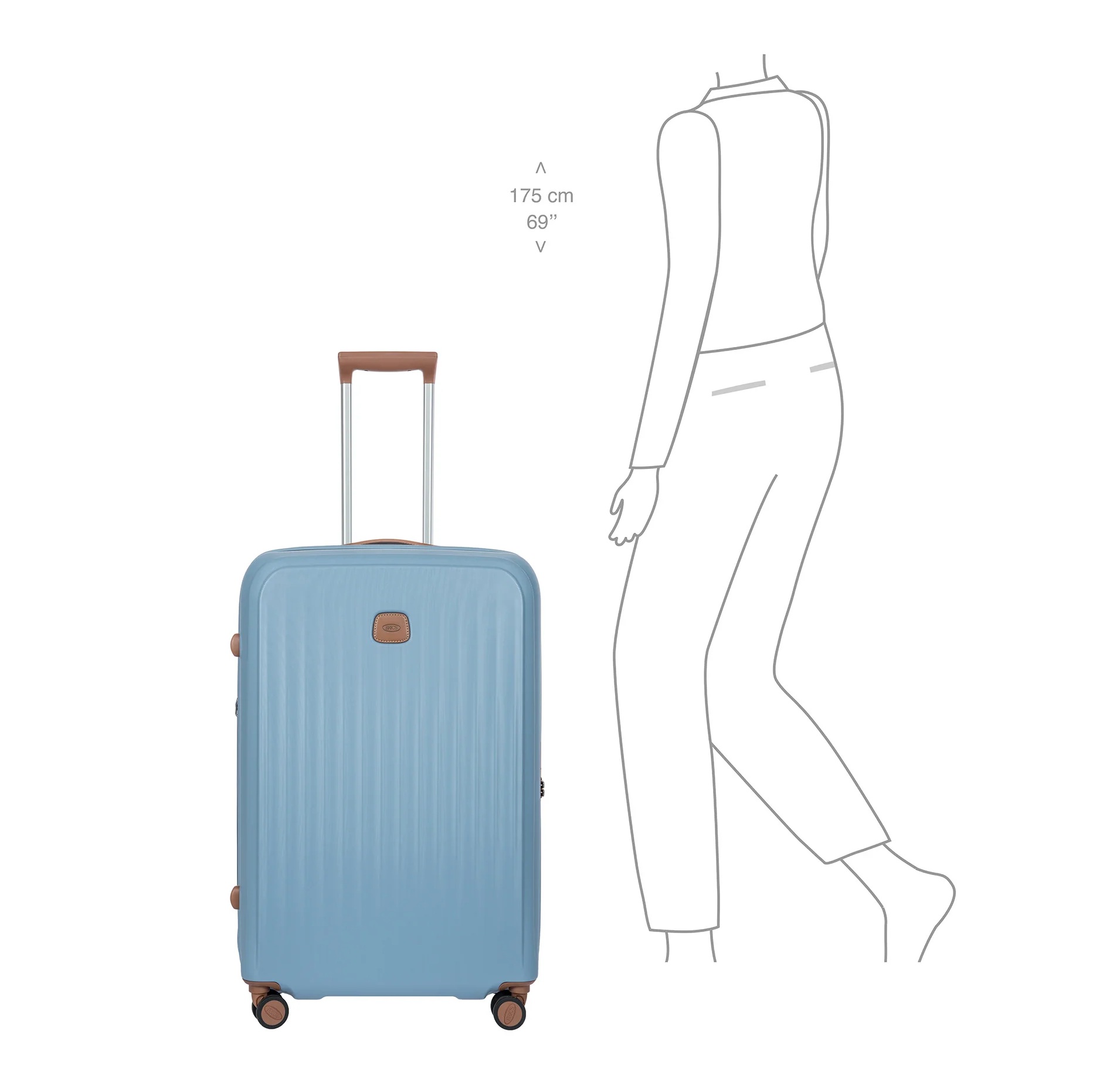 Bric's Taormina Ultra Light Exp Large Trolley BAH08453.022 Sky Blue 6