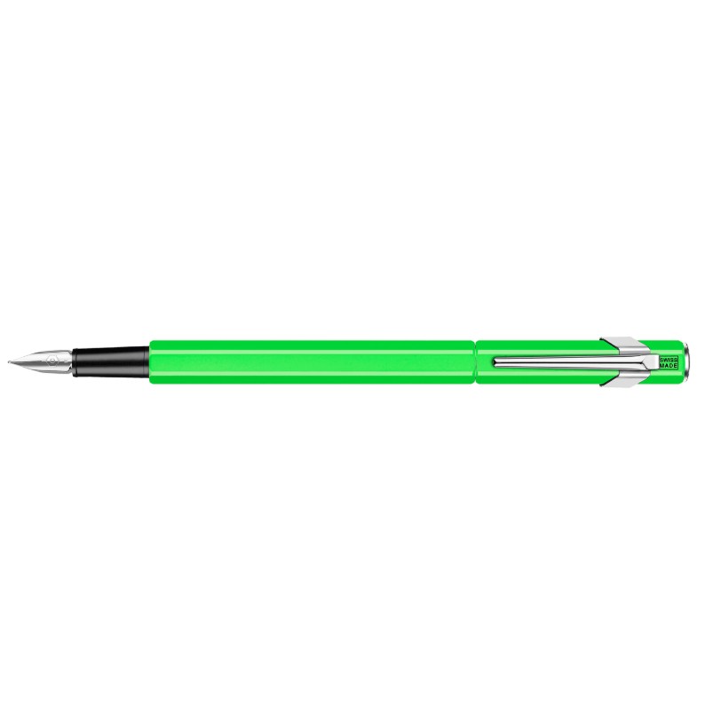 Caran d'Ache 849 vulpen Fluor Green 3