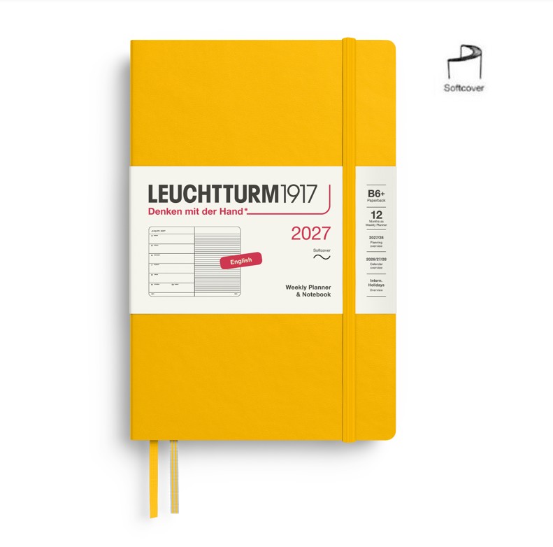 Leuchtturm1917 400246 B6+ Paperback SC Weekly Planner-Notebook Sunflower