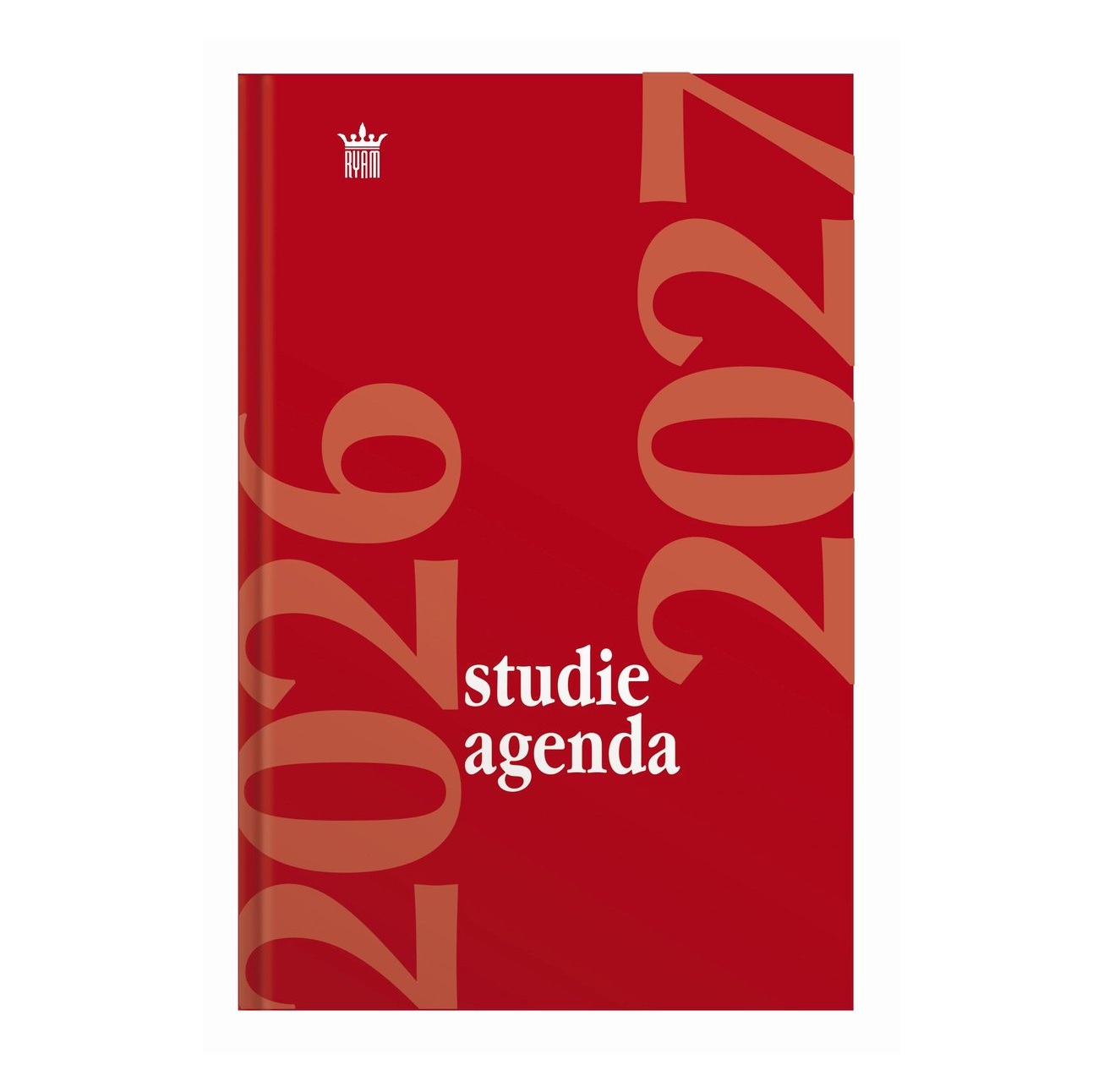 Ryam 2026-2027 Studie-agenda hardcover rood