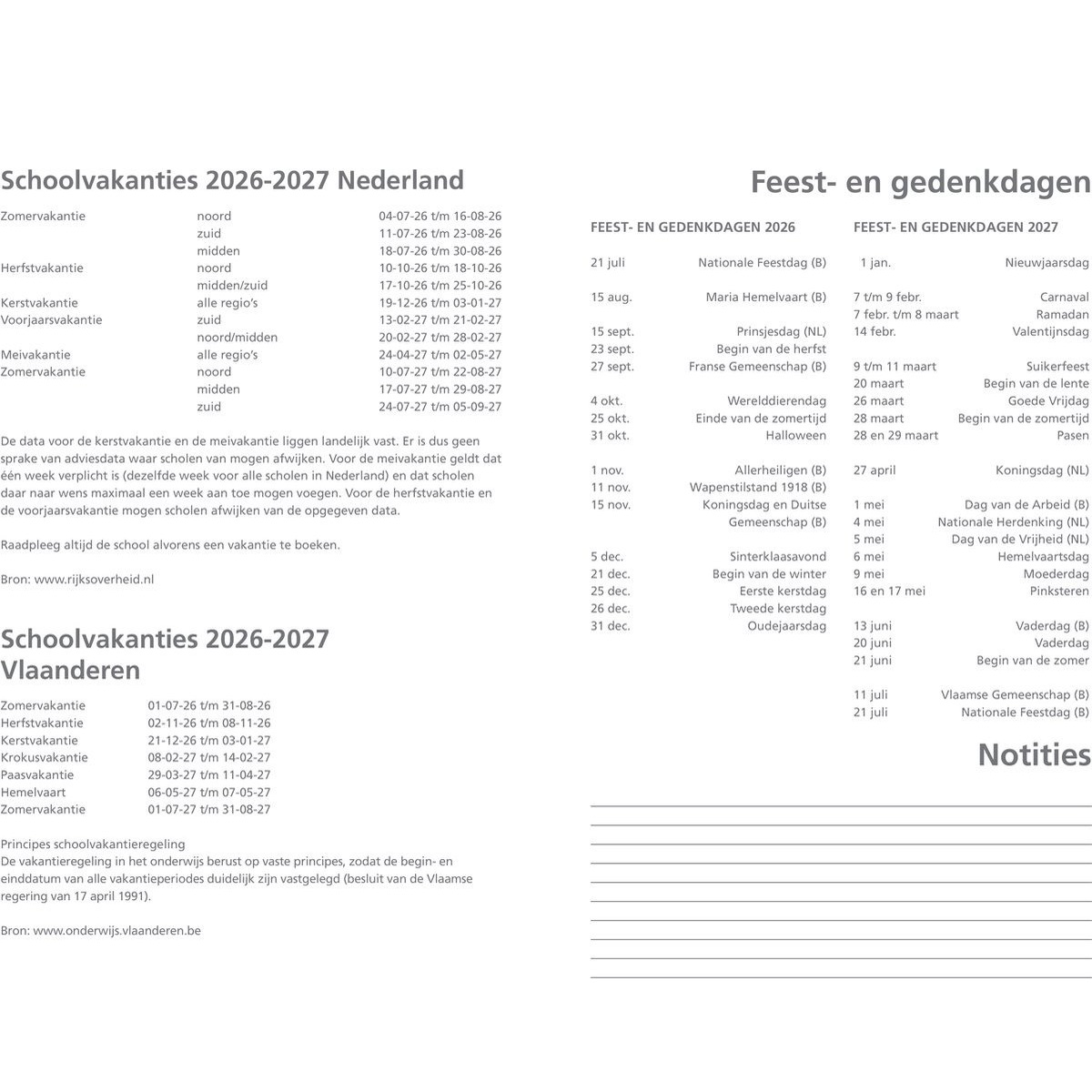 Ryam Studie agenda 2026-2027 spiraal 4