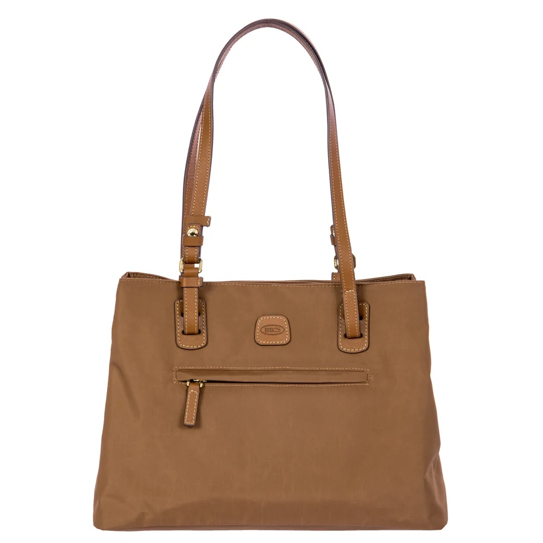 Bric's Recycled fabric medium Shopper Bag bxg45282 brownie