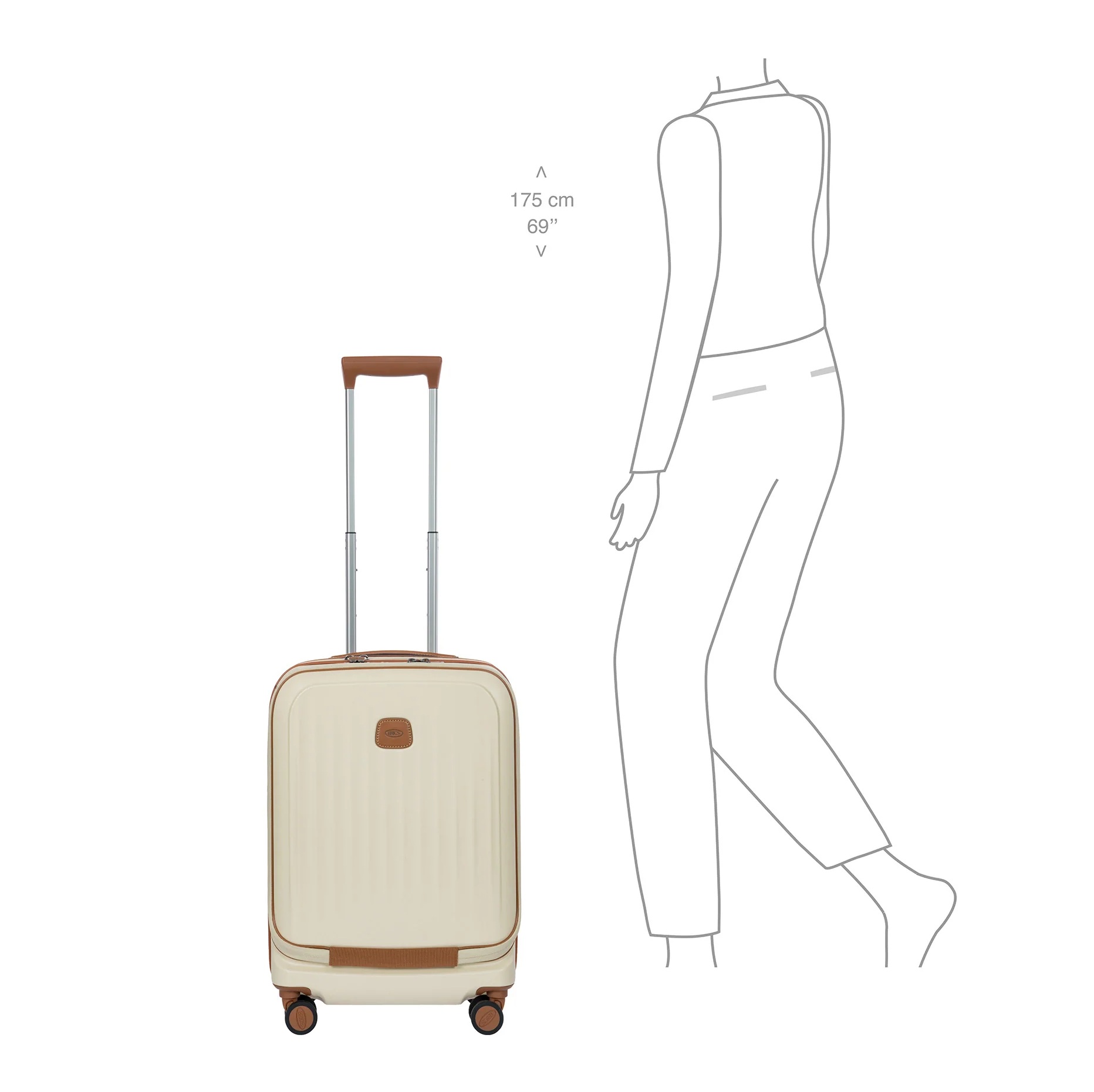 Bric's Taormina Trolley exp met pocket BAH08450.014 Cream 8