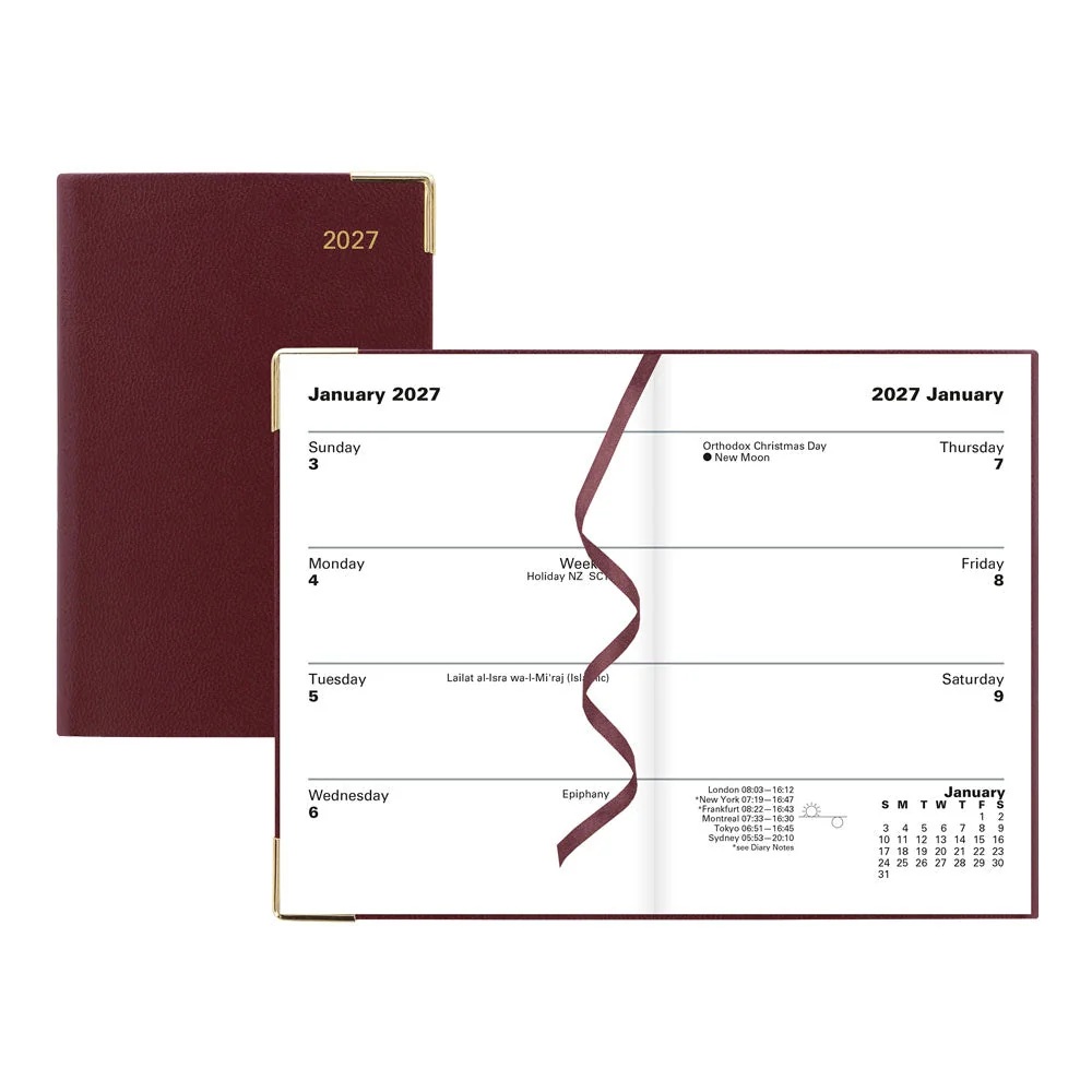 Letts of London 27-C32EBY_Classic_Mini-Pocket_WTV Sun Burgundy