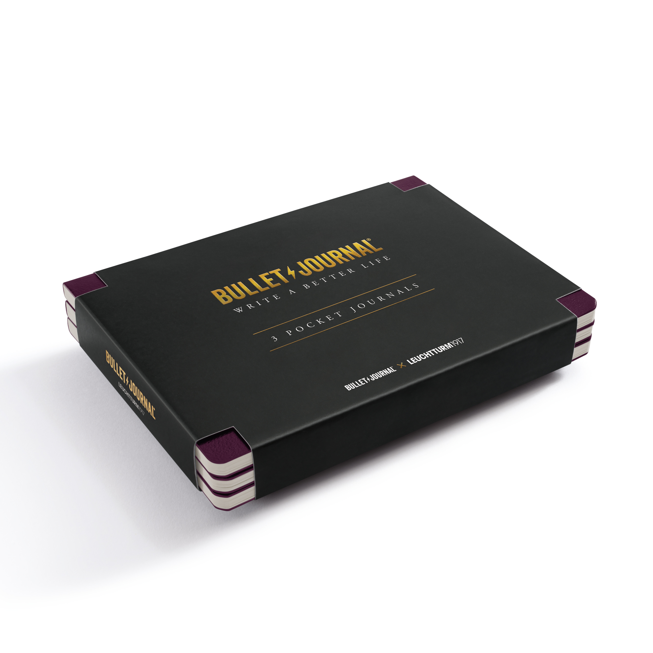 Leuchtturm1917 Bulletjournal pocket 3-set purple26