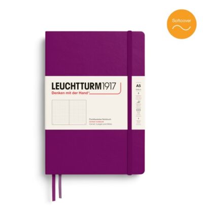 Leuchtturm1917 A5 Medium Notitieboek Softcover dotted Burgundy