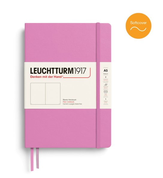 Leuchtturm1917 A5 Medium Notitieboek Softcover plain Bubblegum