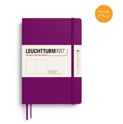 Leuchtturm1917 A5 Medium Notitieboek Softcover plain Burgundy
