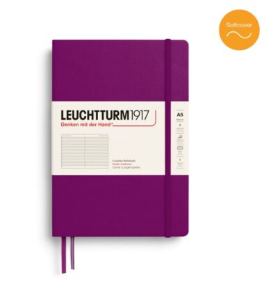 Leuchtturm1917 A5 Medium Notitieboek Softcover ruled Burgundy