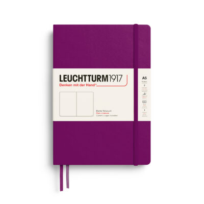Leuchtturm1917 A5 Medium Notitieboek Hardcover plain Burgundy