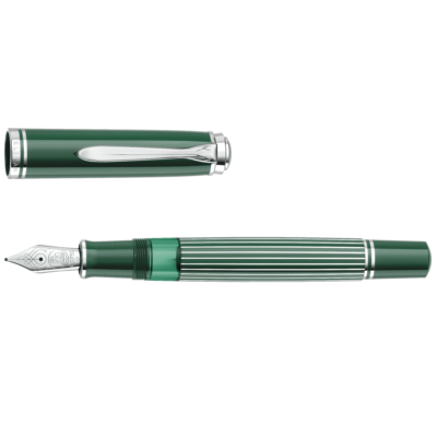 Pelikan Souverän Special Edition Souverän® M815 Metal Striped Green vulpen
